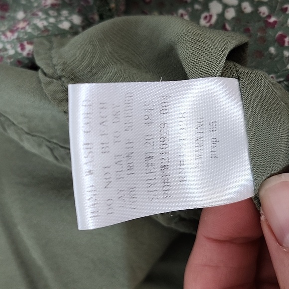 Wishlist Ditsy Floral Moss Green Mini Skirt, Size S - Picture 7 of 7